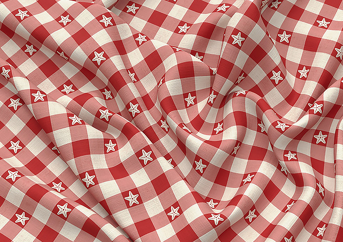 Whaley Great, Gingham Star Regatta - Made to Measure Curtains - Image 4